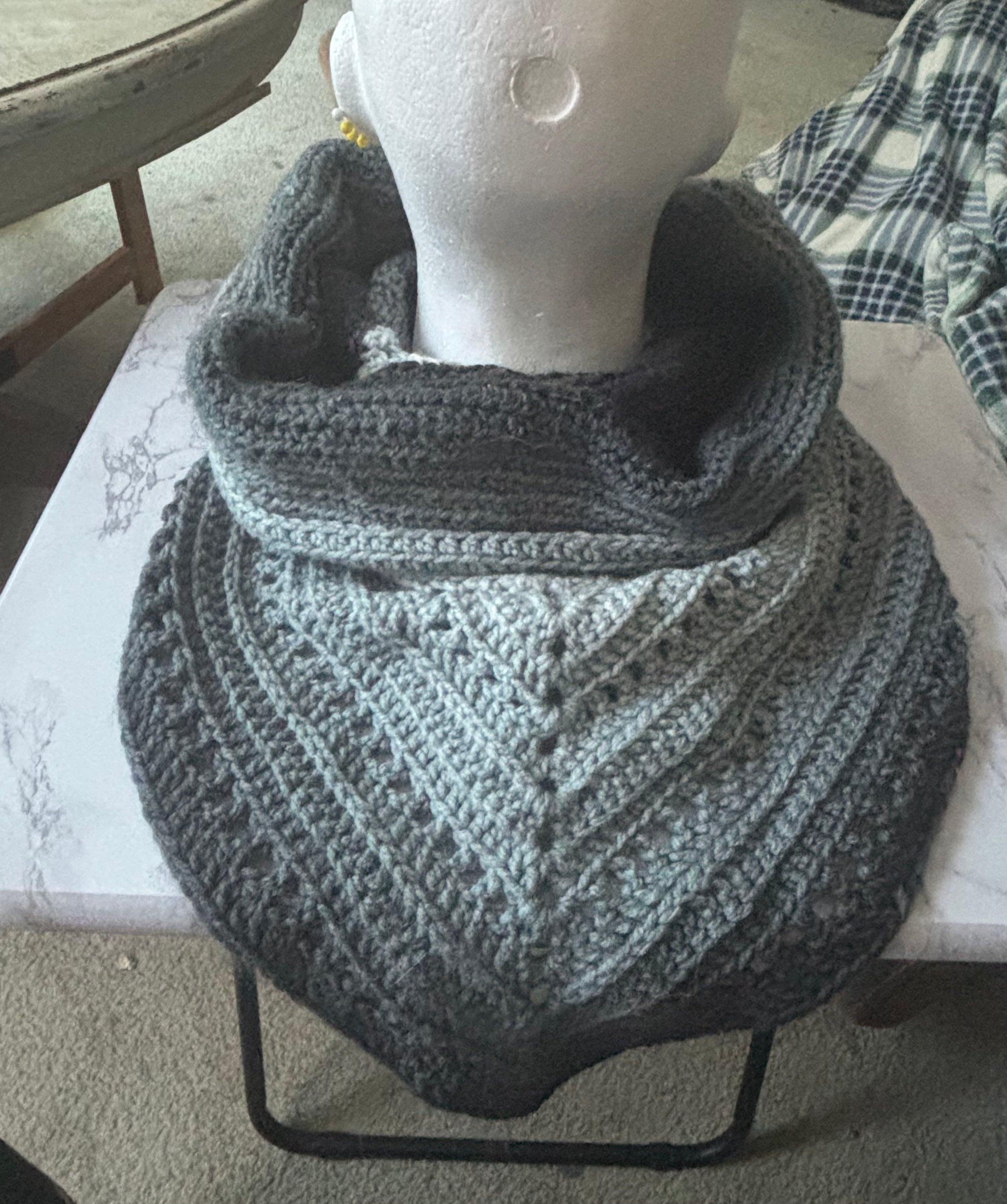 Hooded cowl scarf