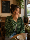 Cottage Green Hexagonal Cardigan