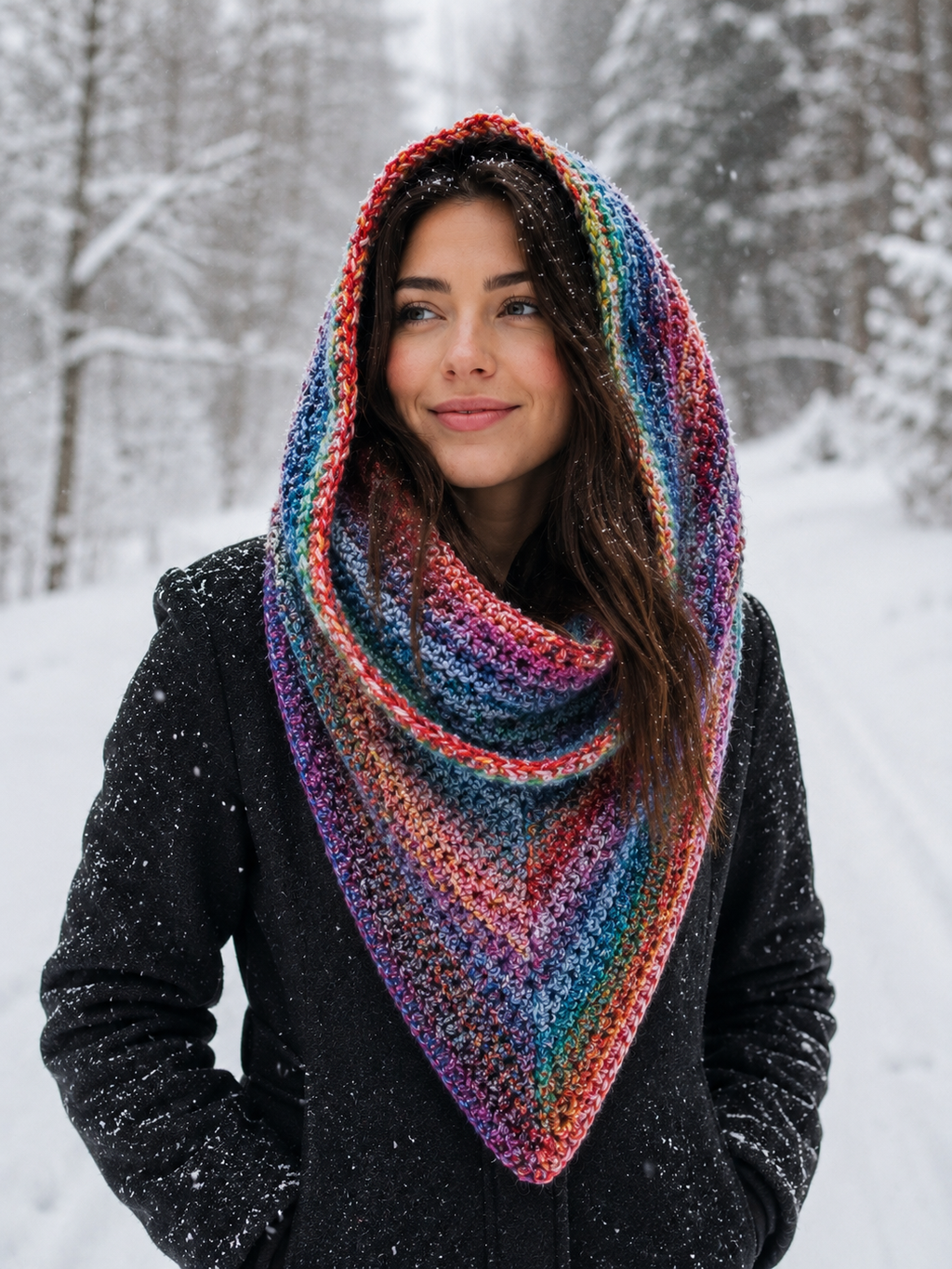 Hooded Cowl Scarf